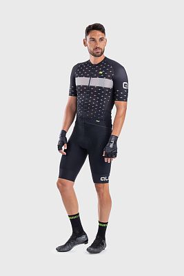 Превью  Велоджерси с коротким рукавом ALE Stars Men Black/Dove Grey